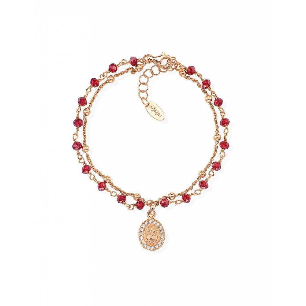 Bracciale Amen con Cristalli Rossi