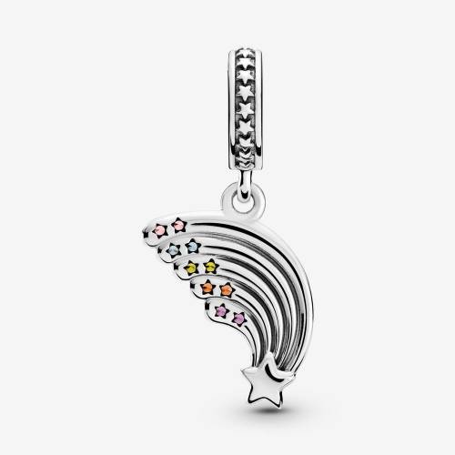 Charm Pandora pendente Arcobaleno di colori con pietre scintillanti