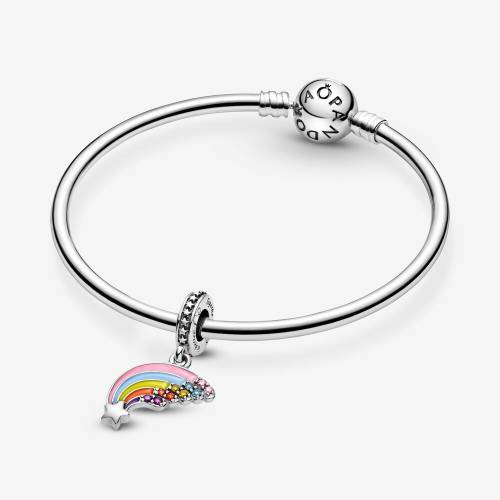 Charm Pandora pendente Arcobaleno di colori con pietre scintillanti