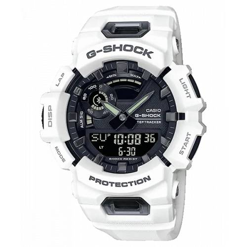 Orologio G-Shock Serie G-Squad Bianco con Quadrante Nero