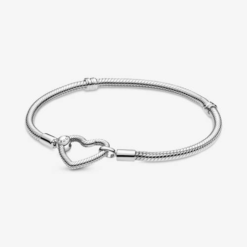 Bracciale Pandora con chiusura a cuore componibile