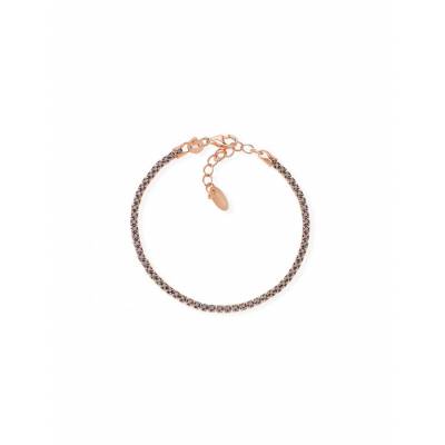 Bracciale Amen Tennis Rosé con Zirconi Neri