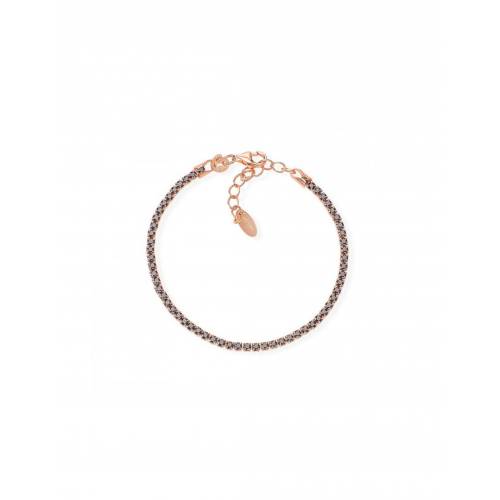 Bracciale Amen Tennis Rosé con Zirconi Neri