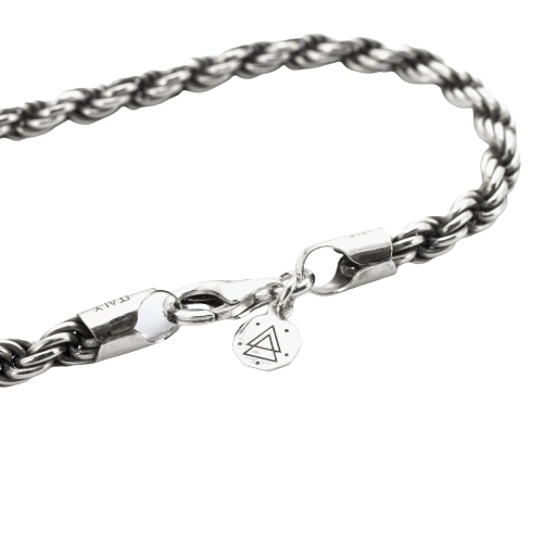 Bracciale Nove25 Corda 100 in Argento 925