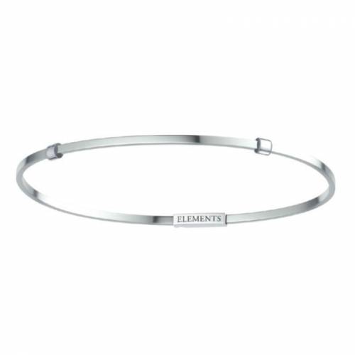 Elements bracciale bangle silver