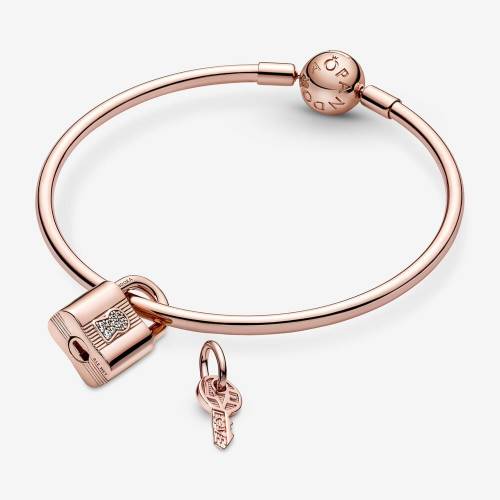 Charm Pandora Pendente Lucchetto e Chiave dell'Amore