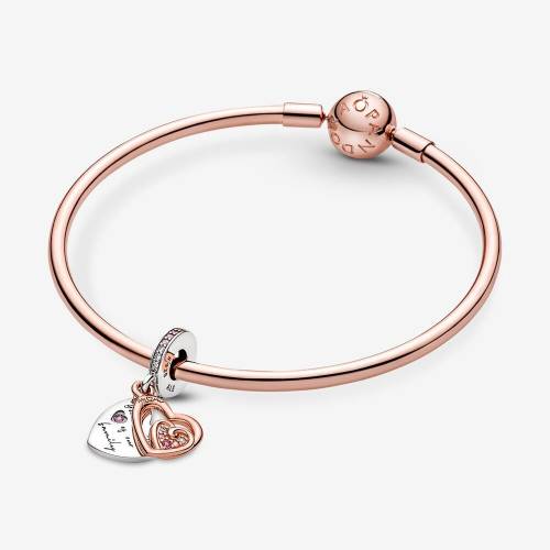 Charm Pandora Pendente Cuori Intrecciati e Famiglia