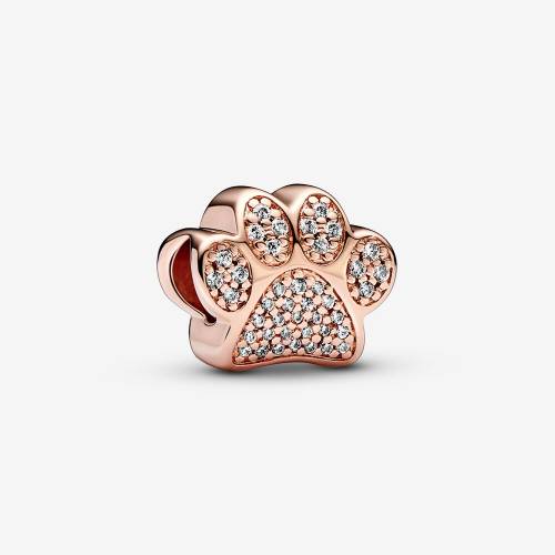 Charm Pandora con Cubic Zirconia Placcato in Oro Rosa