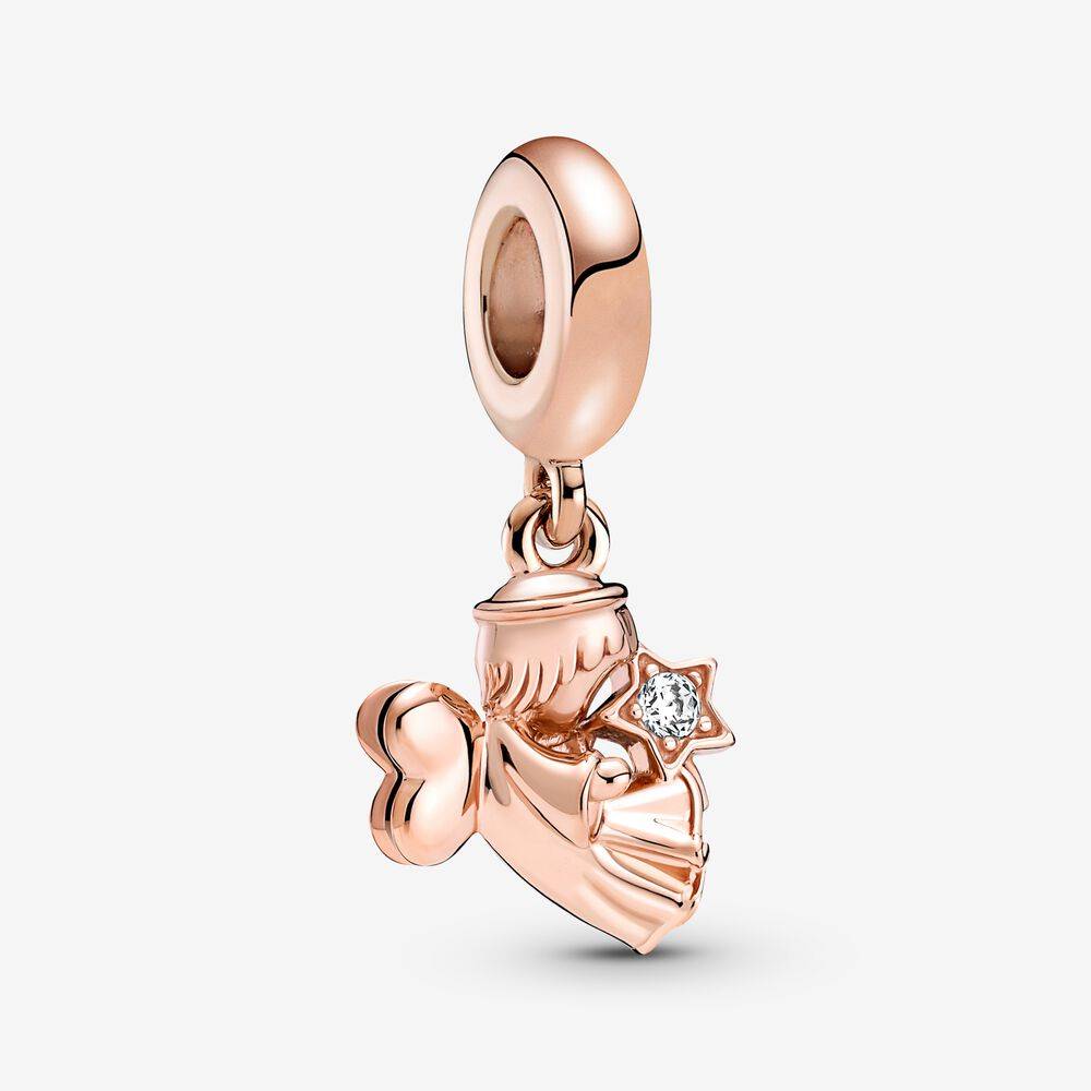 Charm Pandora Pendente Angelo Custode Rose