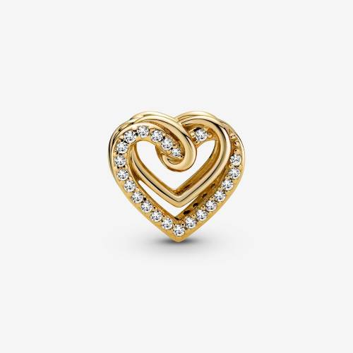 Charm Pandora cuore intrecciato con pietre