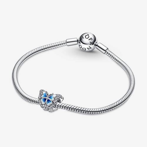 Charm Pandora Farfalla Blu Smaltata