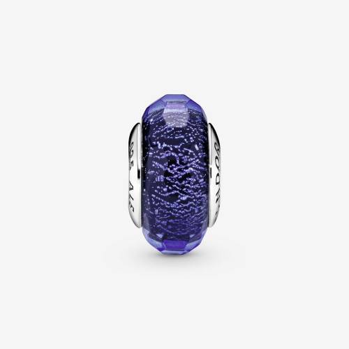 Charm Pandora Vetro di Murano Blu Iridiscente