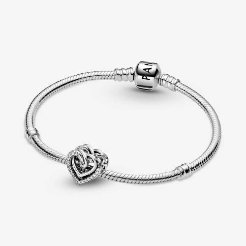 Charm Pandora Cuori Intrecciati con Zirconi