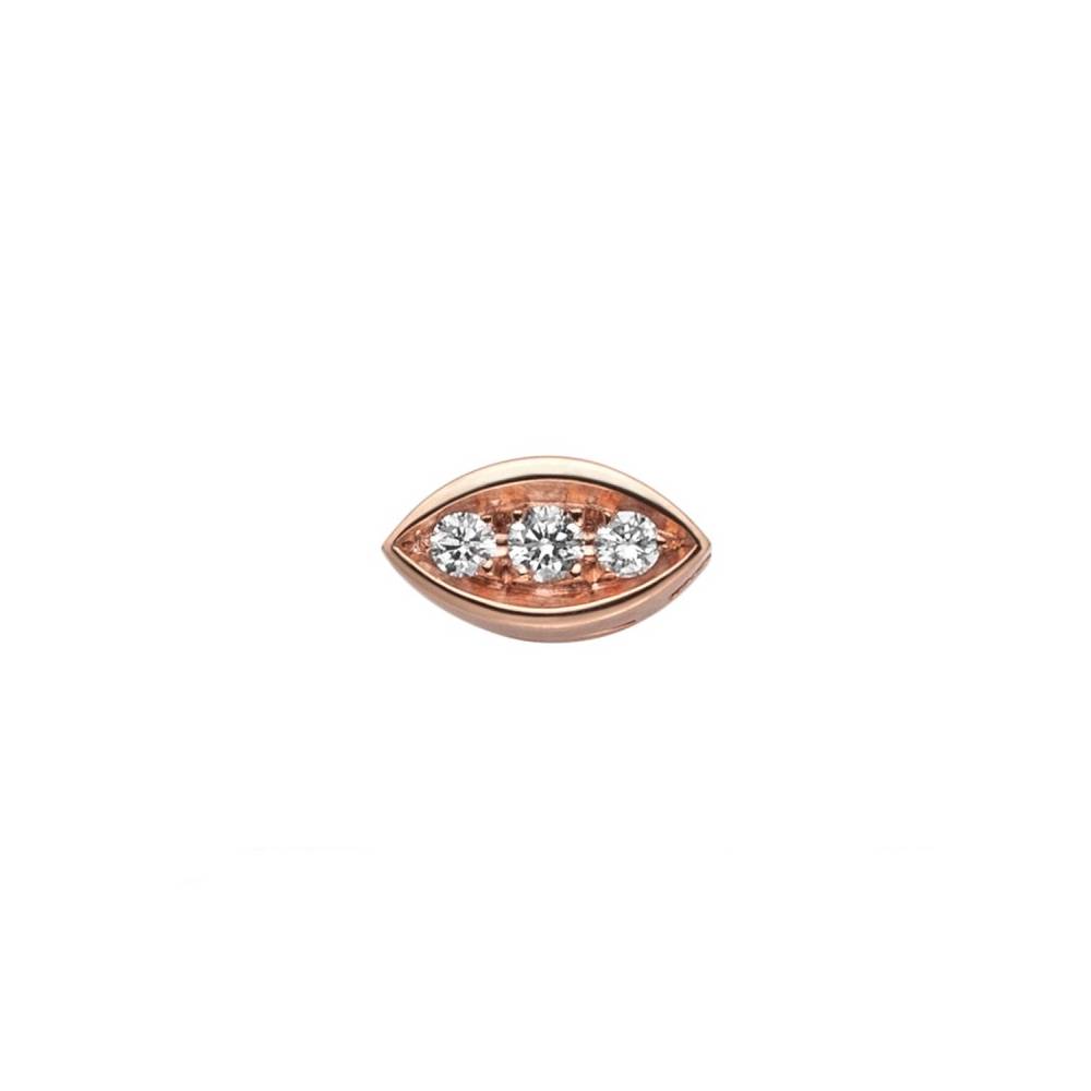 Elements Charm in Oro rosa 18k e Diamanti