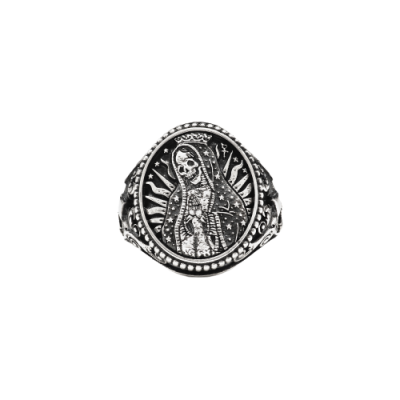 Anello Nove25 Chevalier Ovale Santa Muerte