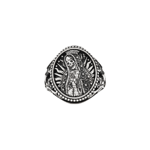 Anello Nove25 Chevalier Ovale Santa Muerte