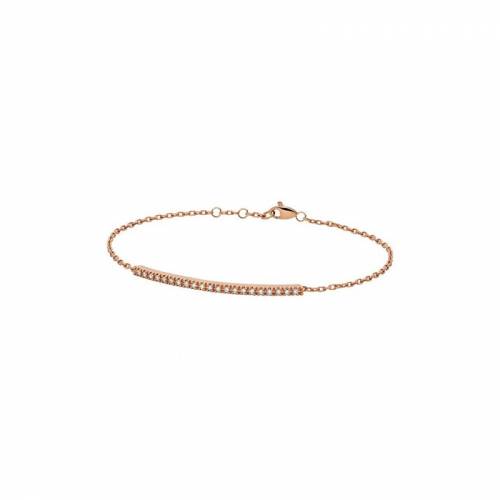 Donna Oro bracciale Paddel in Oro rosa e diamanti