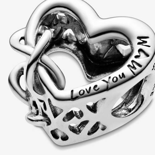 Charm Pandora Openwork Cuore "Ti Amo Mamma"