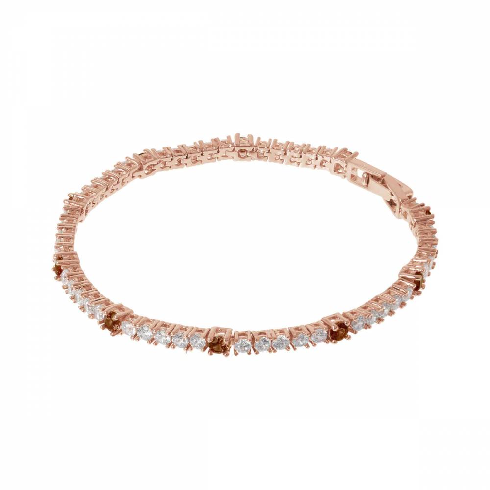 Bracciale Bronzallure Tennis Miss con zirconi colorati