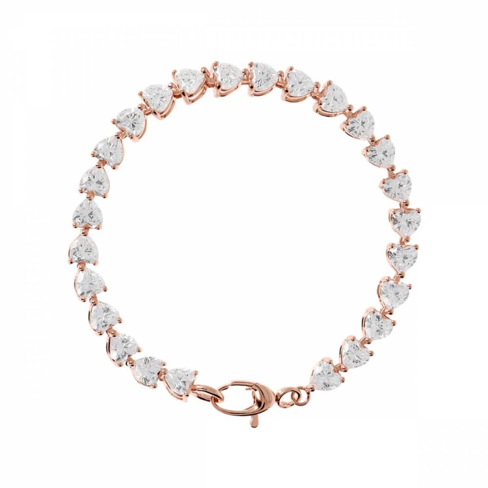 Bracciale Bronzallure Tennis Cuori San Valentino