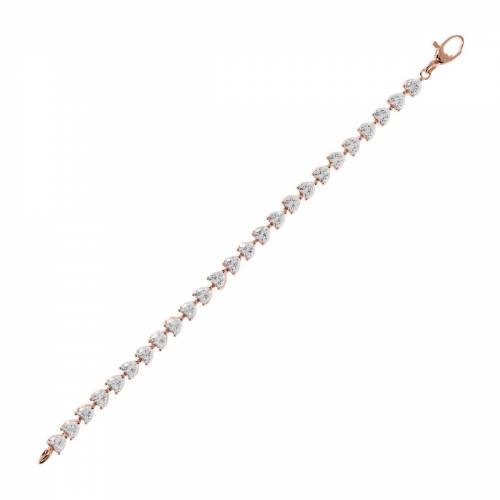 Bracciale Bronzallure Tennis Cuori San Valentino