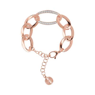 Bracciale Bronzallure con maglie ovali Cubic Zirconia