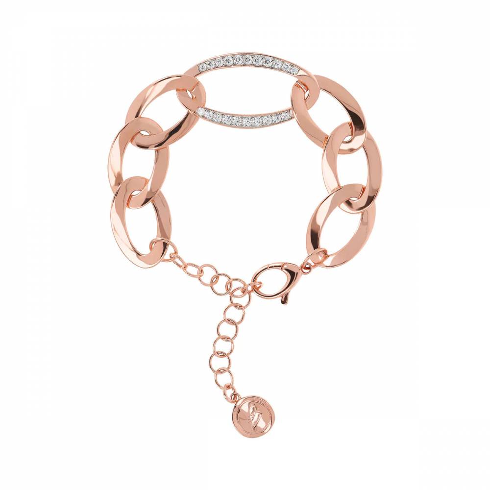 Bracciale Bronzallure con maglie ovali Cubic Zirconia