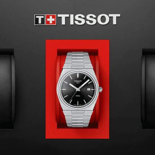 Tissot PRX quarzo quadrante nero T1374101105100