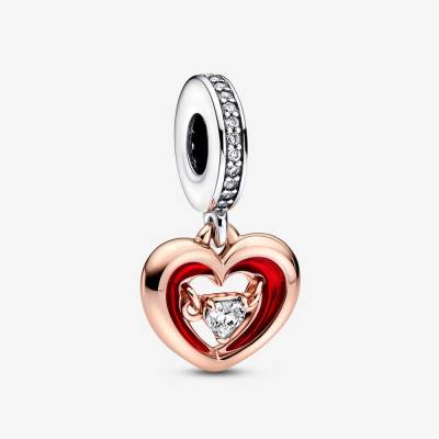 Charm Pandora Pendente Cuore Splendente con Pietra