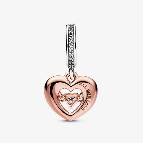 Charm Pandora Pendente Cuore Splendente con Pietra