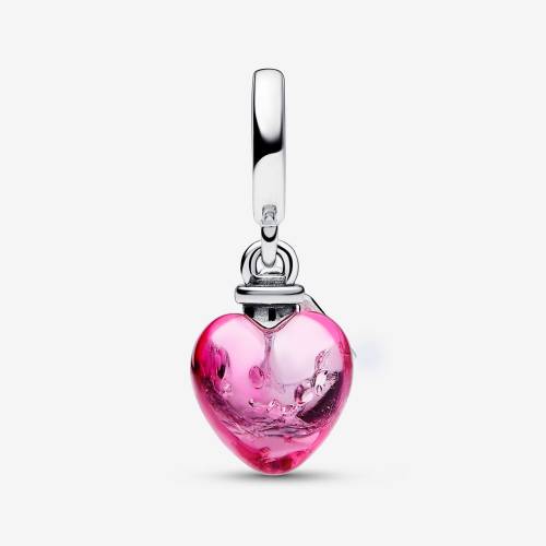 Charm Pandora Pendente Pozione Amore in Vetro di Murano