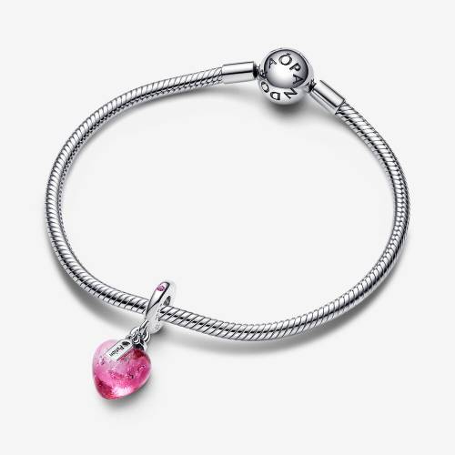 Charm Pandora Pendente Pozione Amore in Vetro di Murano