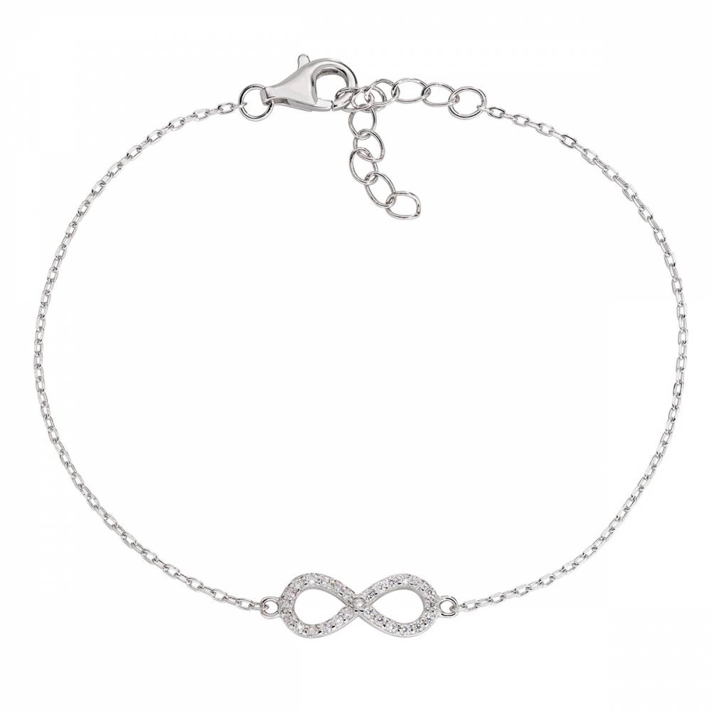 Bracciale Amen "Infinito" in Argento con Zirconi