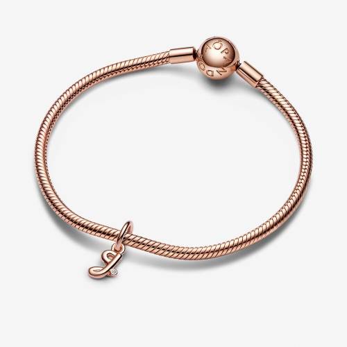 Pandora Charm pendente doppio Farfalla Rosa e Messaggio