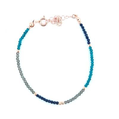 Versari Bracciale Microbilles Blu