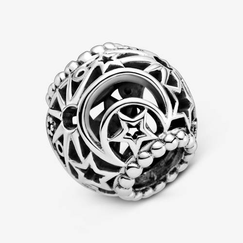 Charm Pandora Openwork Sole, Stelle e Luna