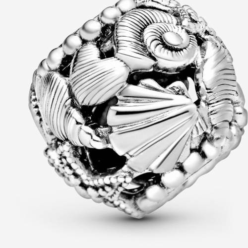 Pandora Charm openwork Stella Marina, Conchiglia e Cuore