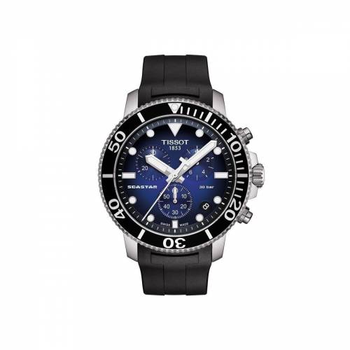 Tissot Seastar 1000 cronografo blu con cinturino caucciù