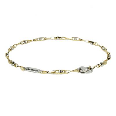 Bracciale Zancan in Oro Giallo e Bianco 18Kt