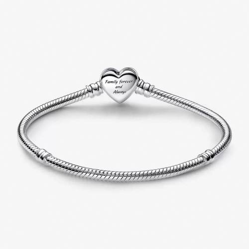 Pandora Bracciale con Chiusura Cuore Infinito Pietre Luminose