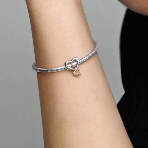 Pandora Charm Openwork Cuore Infinito "Familiy is Love"