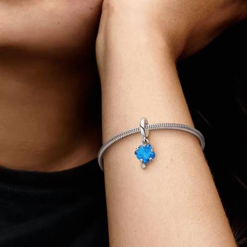 Pandora Charm Albero della Vita Vetro di Murano Blu