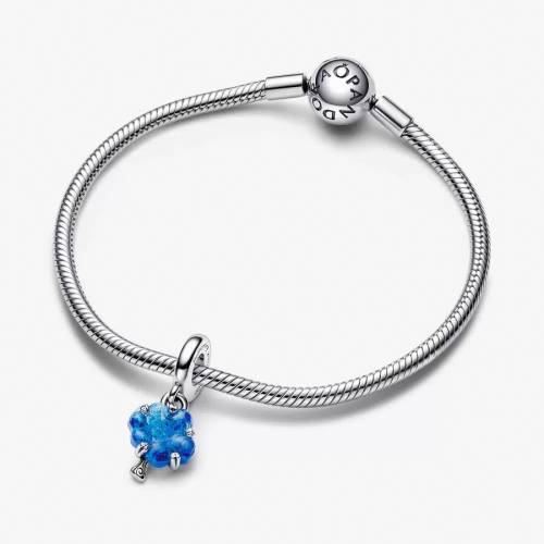 Pandora Charm Albero della Vita Vetro di Murano Blu