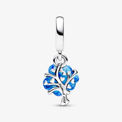 Pandora Charm Albero della Vita Vetro di Murano Blu