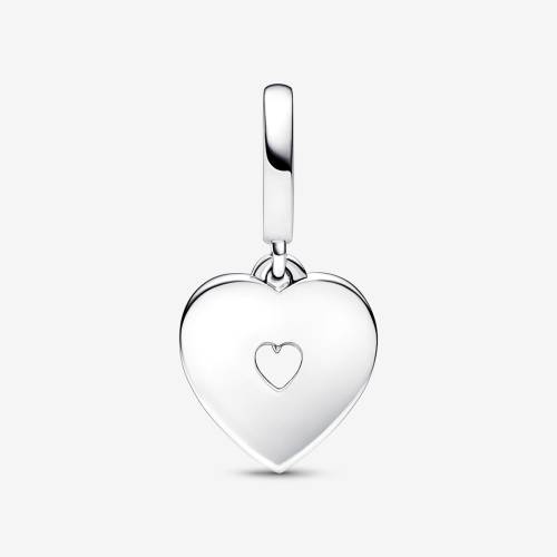 Pandora Charm Pendente Doppio Cuore con Perle Coltivate d'Acqua Dolce