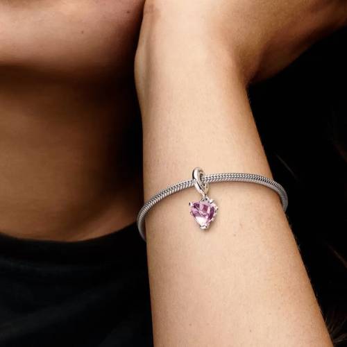 Pandora Charm Pendente Albero della Famiglia Rosa