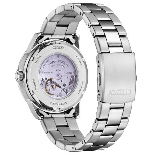 Orologio Citizen Meccanico Automatico in Acciaio Quadrante Bianco