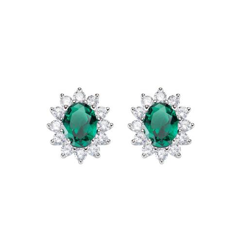 Amen Orecchini Royal Lady Zircone Verde