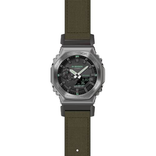 Orologio G-Shock con Cassa Ottagonale PVD Canna di Fucile e Cinturino in Tela