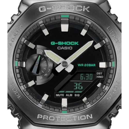 Orologio G-Shock con Cassa Ottagonale PVD Canna di Fucile e Cinturino in Tela